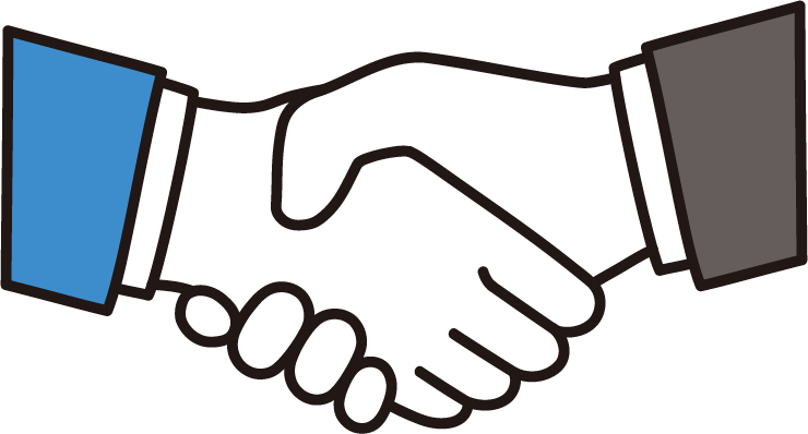 握手のイラスト